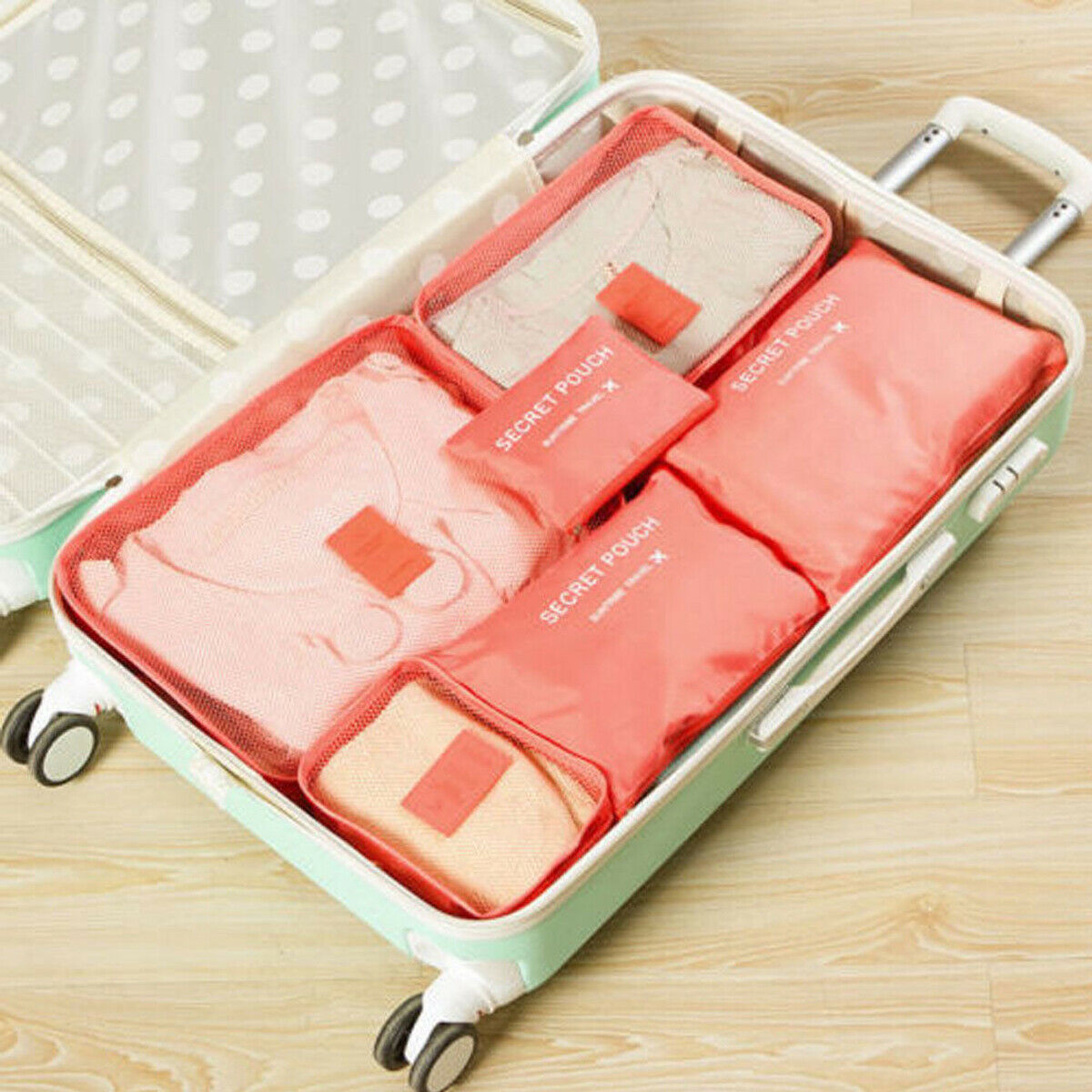 Compact Travel Accessory Kit - 2 Pack Packing Cubes