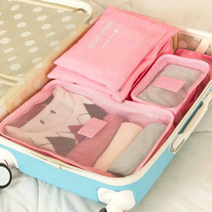 Compact Travel Accessory Kit - 2 Pack Packing Cubes