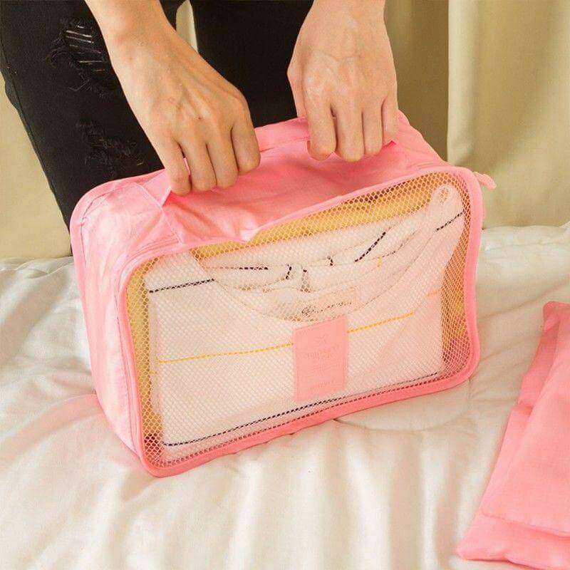 Compact Travel Accessory Kit - 2 Pack Packing Cubes