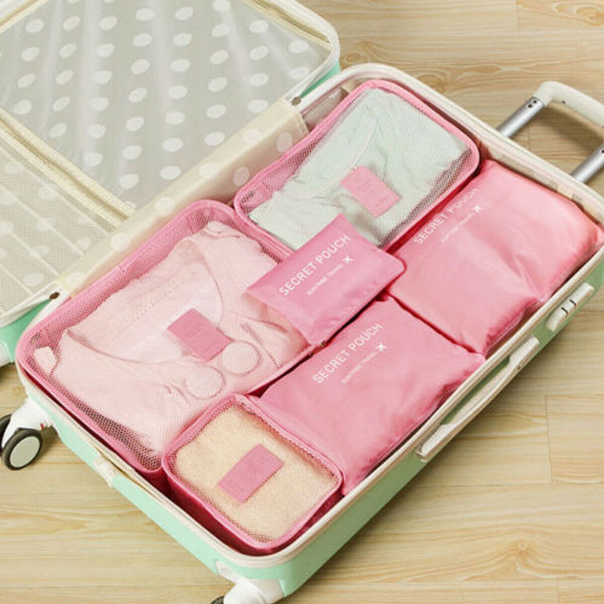 Compact Travel Accessory Kit - 2 Pack Packing Cubes