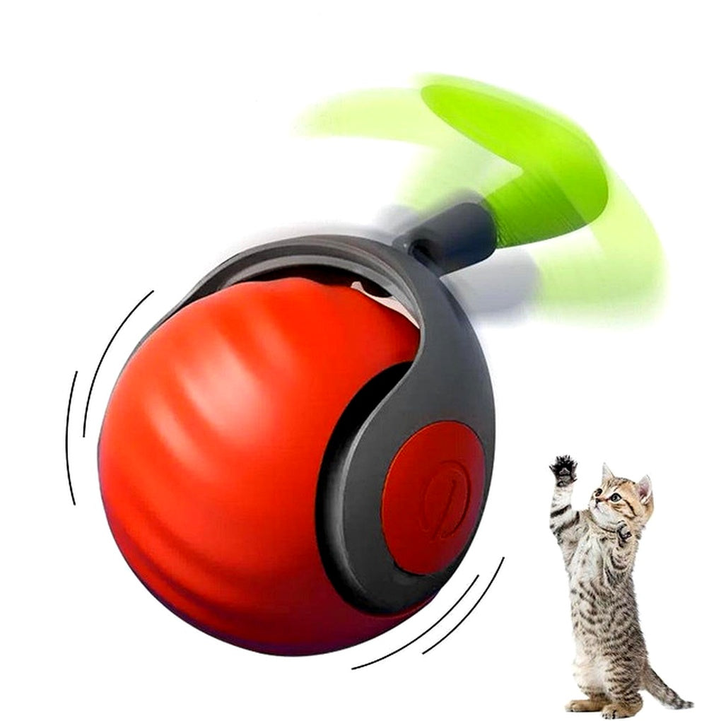 Fun Pet Ball Toy - Automatic Rolling Cat Plaything