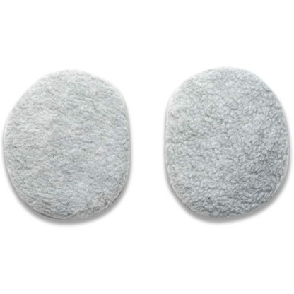Bandless Fleece Ear Warmers for Men & Women - FleeceBuds-White-Nora Luxe