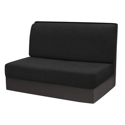 Bank covers set for camper & caravan - NomadCover-Black-Nora Luxe