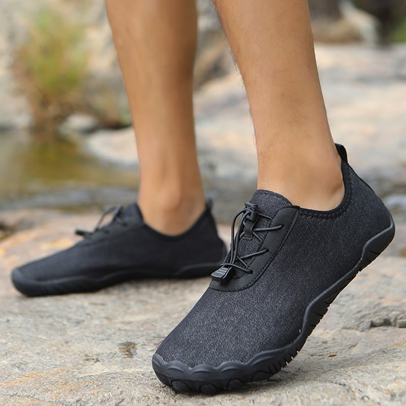 Barefoot Antislip Shoes - TerraStride-Black-4.5-The Livary