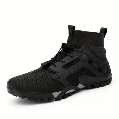 Barefoot Men's Shoes - TrailFlex-Black-5.5-Nora Luxe