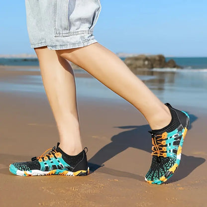 Barefoot Shoes for Outdoor Adventures - TerraStride-Green-4.5-Nora Luxe