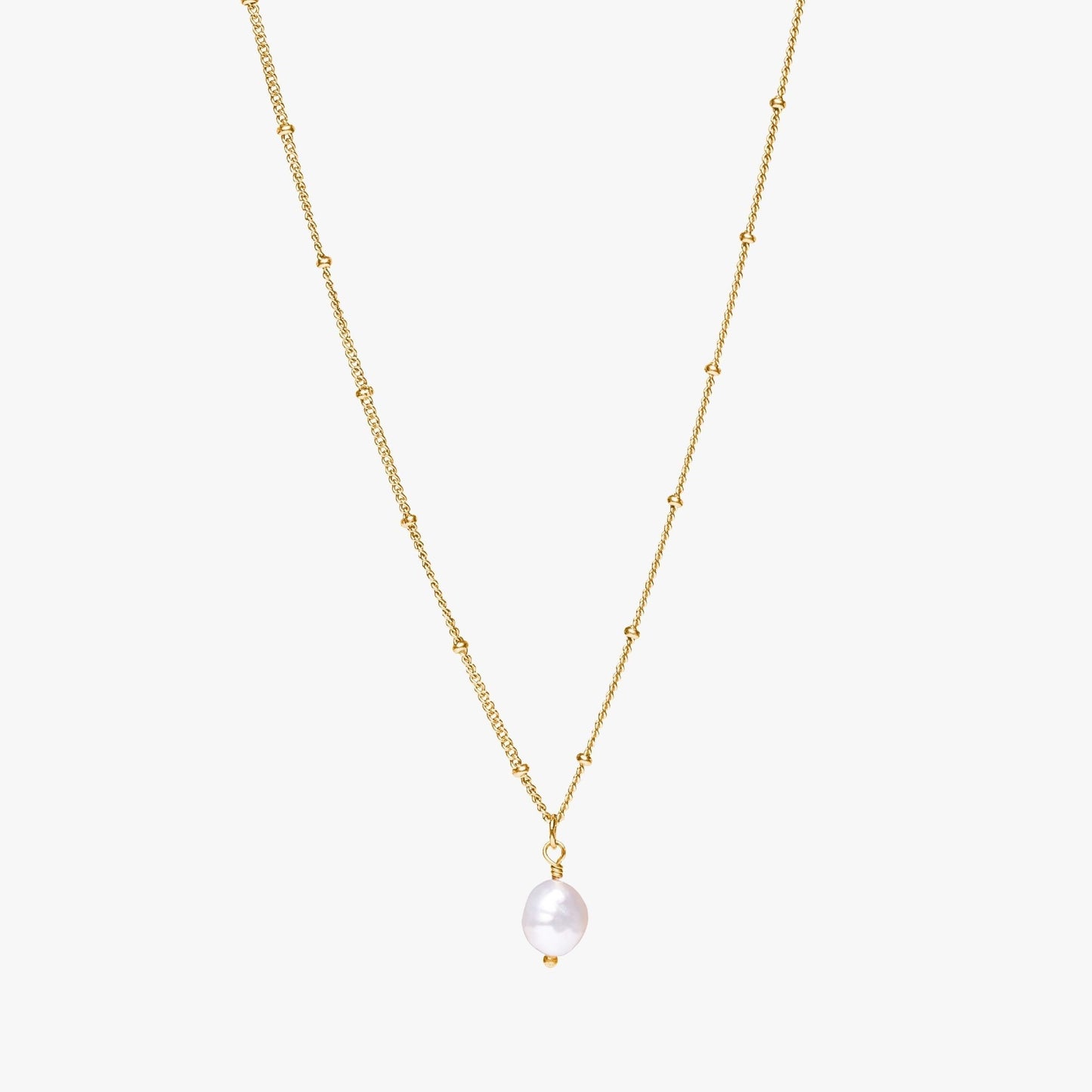 Baroque Pearl Pendant Necklace - Anisa-Gold-Nora Luxe