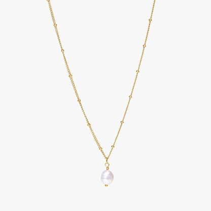 Baroque Pearl Pendant Necklace - Anisa-Gold-Nora Luxe