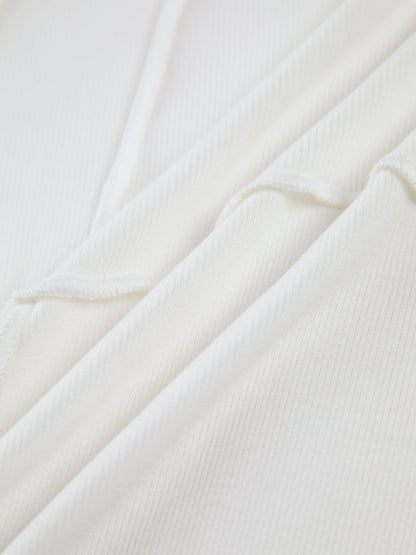 Basic Ladies Shirt with Long Sleeves - Mira-White-XS-Nora Luxe