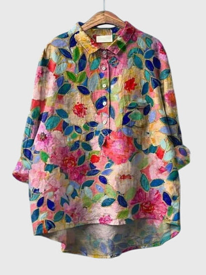 Pretty Floral Lightweight Women's Blouse