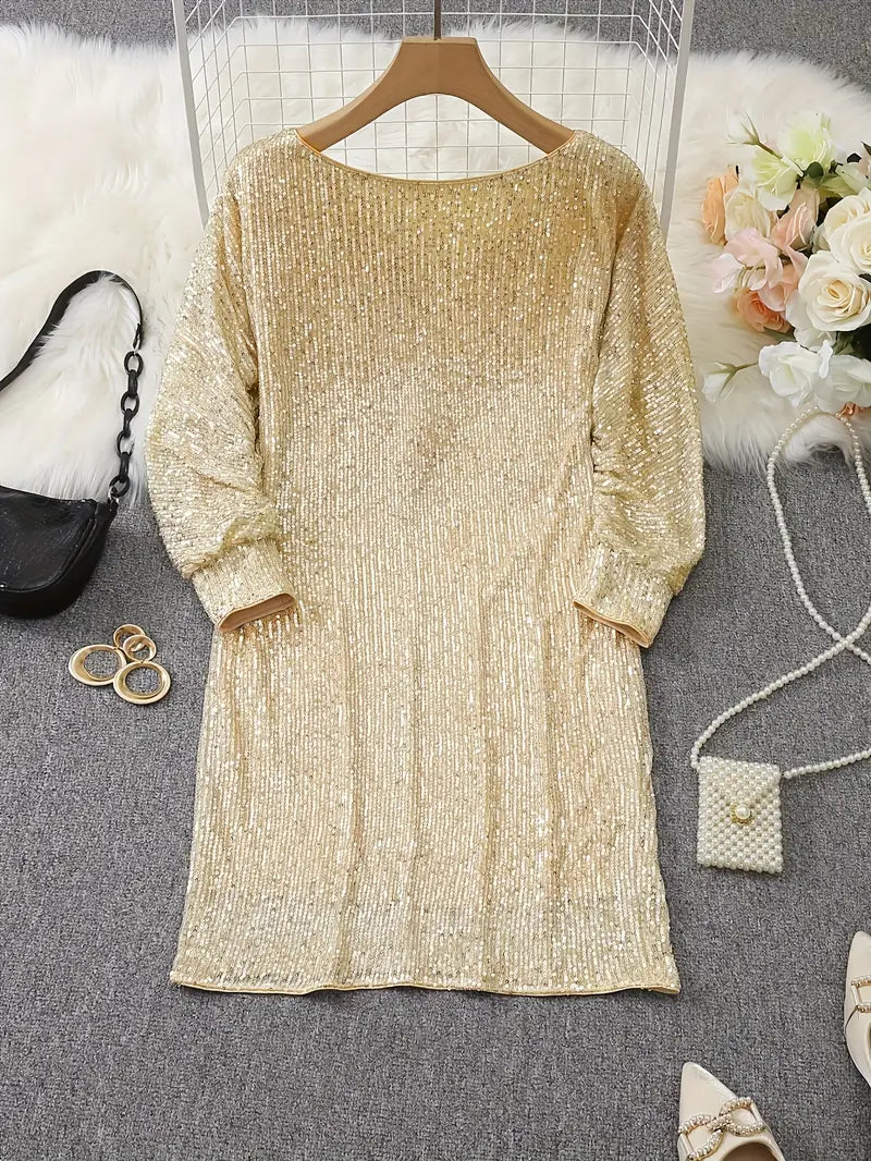 Glittery Night Out Party Dress