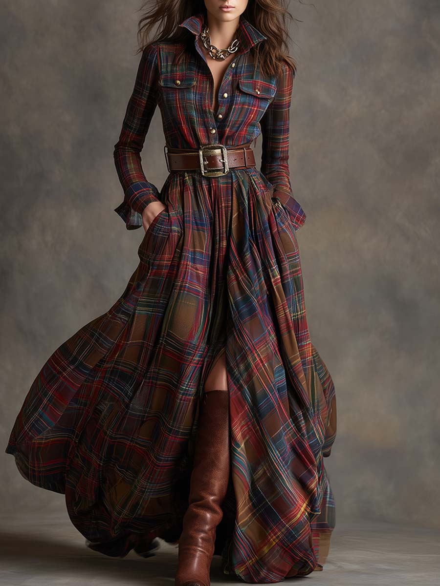 Timeless Collar Shirt Dress - Olytrend