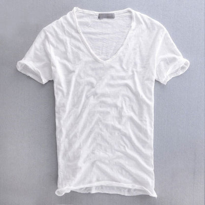 Men's Classic V-Neck Tee Shirt
