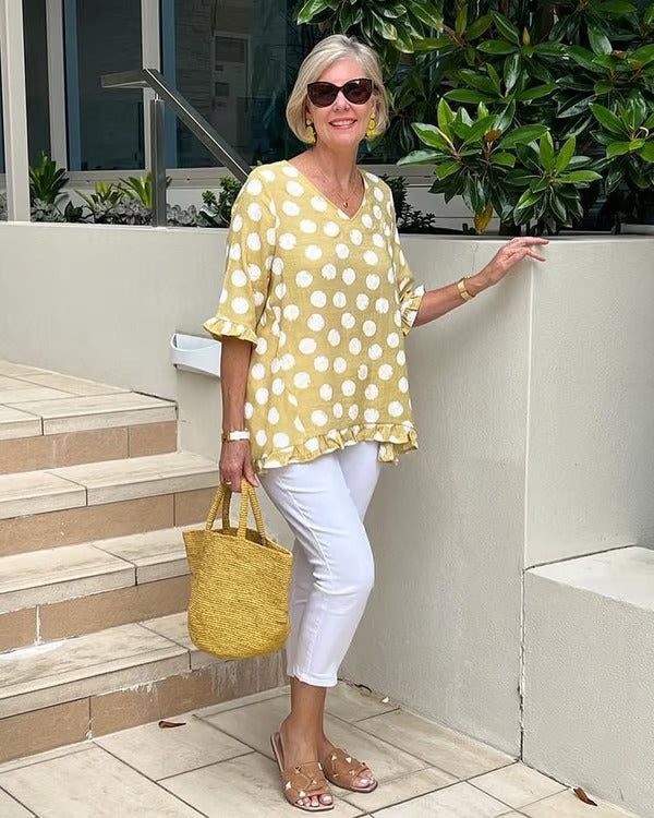 Classic Women's V-Neck Top - Olytrend