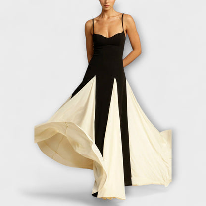 Elegant Floor Length Prom Dress with Tulle Details