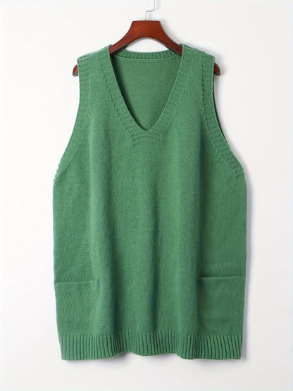 Relaxed Fit Open Front Vest