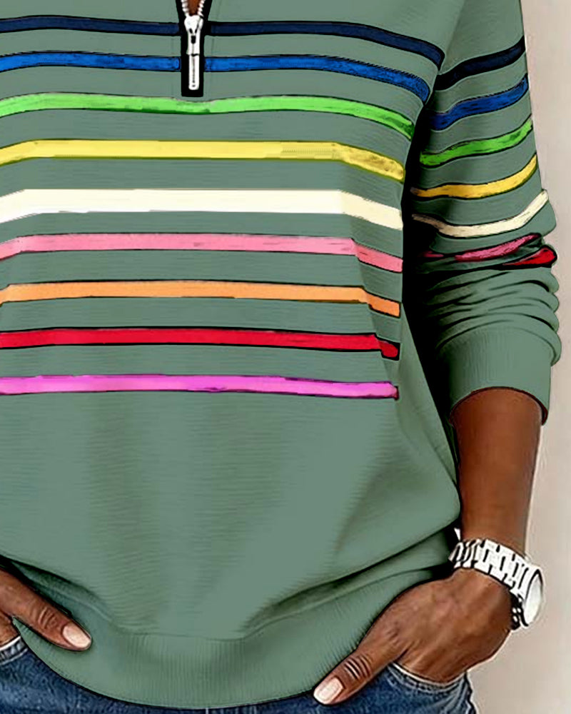 Classic Fit Women's Ribbed Sweatshirt