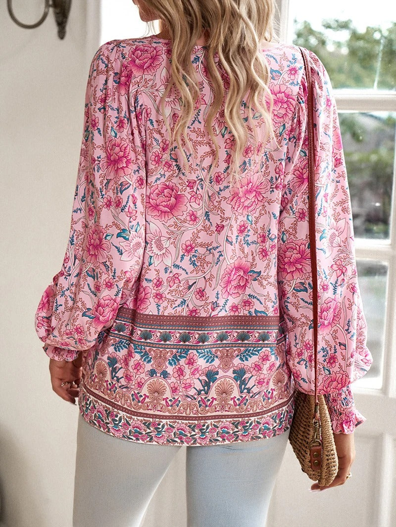 Pretty Floral Women's Blouse