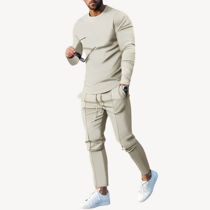Men's Relaxed Fit Long Sleeve Jogger Suit