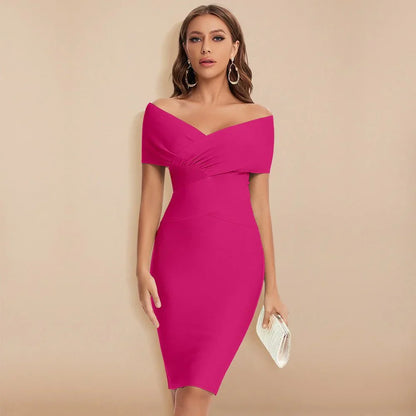 Sleek Cold Shoulder Bodycon Dress