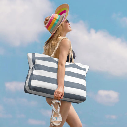 Spacious Water Resistant Tote Bag with Zipper Pocket