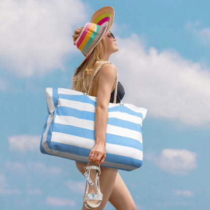 Spacious Water Resistant Tote Bag with Zipper Pocket