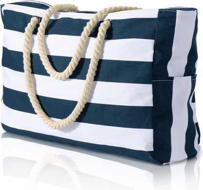 Spacious Water Resistant Tote Bag with Zipper Pocket