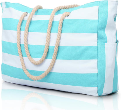 Spacious Water Resistant Tote Bag with Zipper Pocket