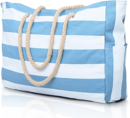Spacious Water Resistant Tote Bag with Zipper Pocket
