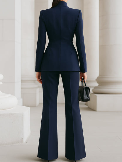 Classic Women's Business Jacket Pants Set