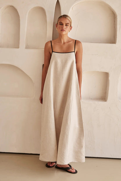 Lightweight Neutral Sundress for Women – Isara - Pexav