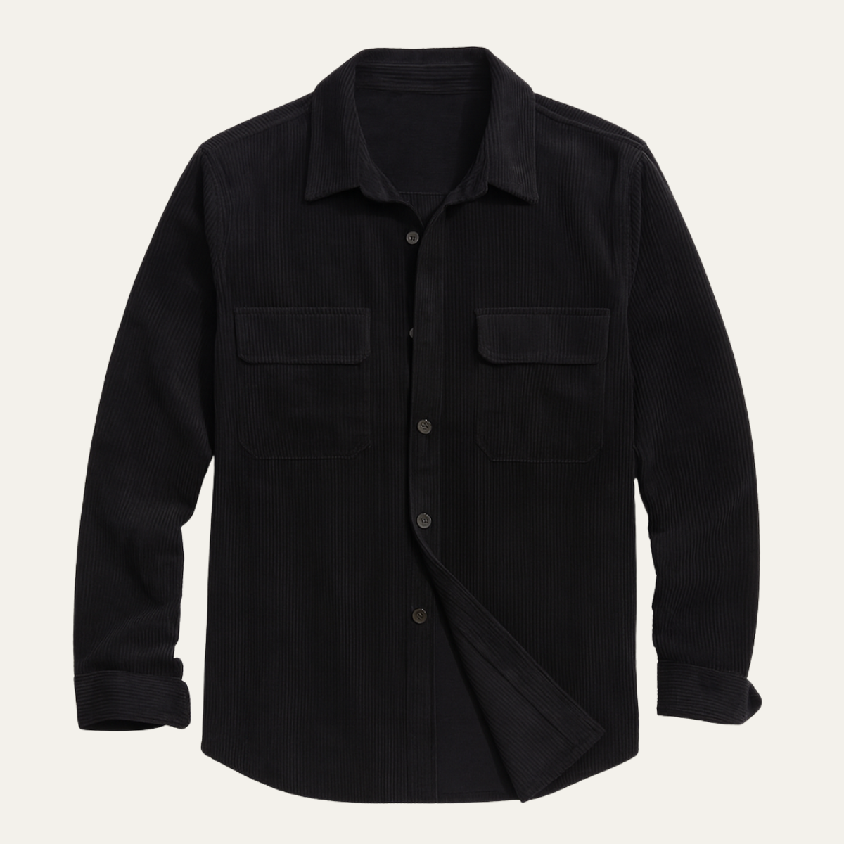 Slim Fit Men's Corduroy Button Up Shirt Jacket - Nocini