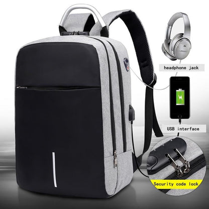 Secure Laptop Backpack with Hidden Pockets and USB Port
