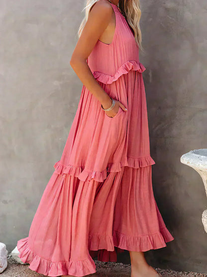 Chic Ruffle Strapless Summer Dress