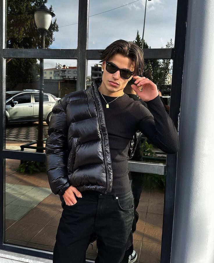 Warm Down Filled Men's Winter Coat