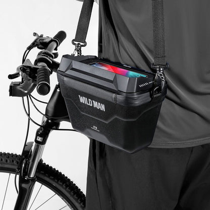 Bike Handlebar Bag for Smartphone and Essentials - RideEase-Nora Luxe