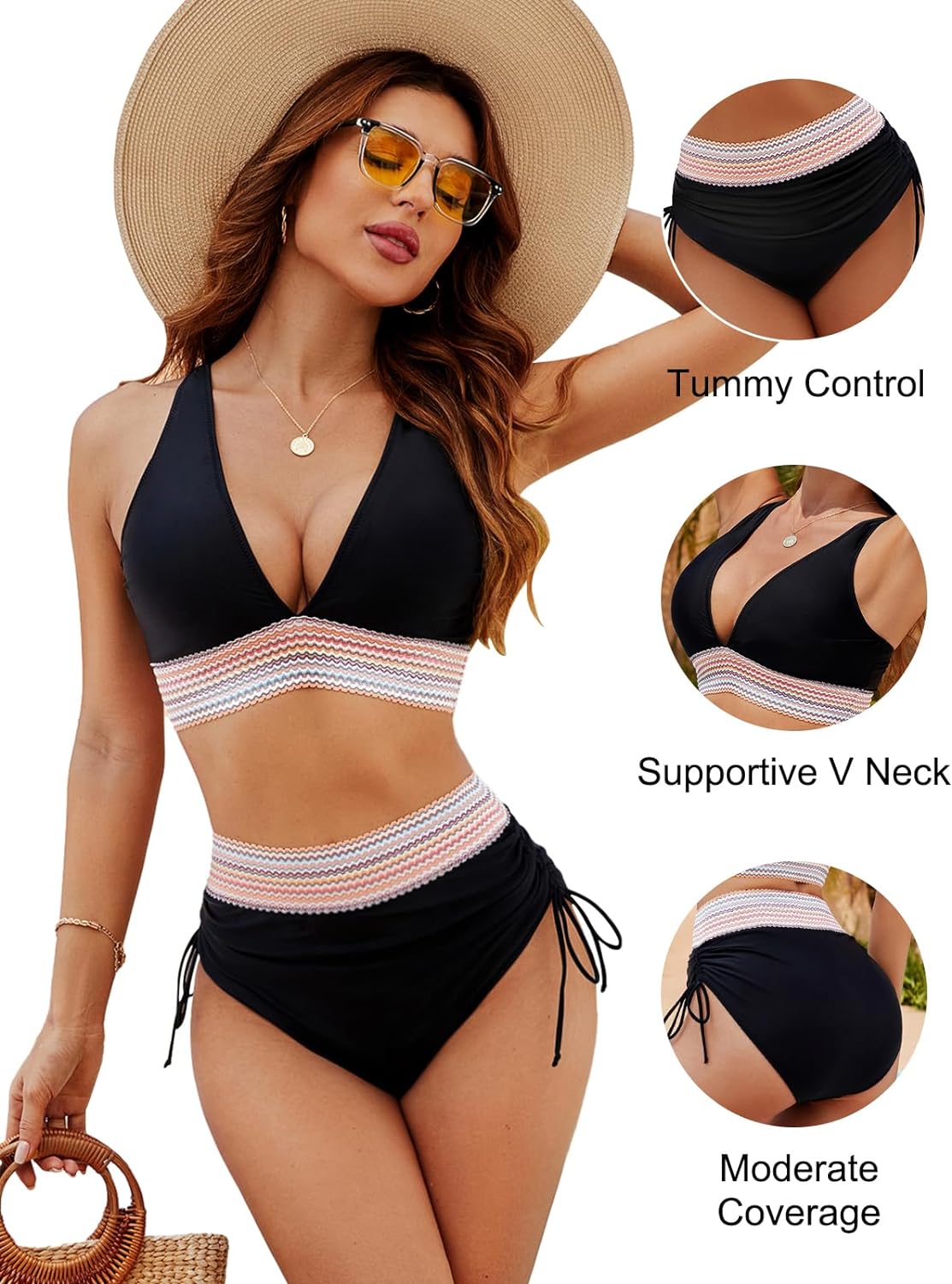 Bikini set with Tummy control – Solaris-Black-S-State of Style
