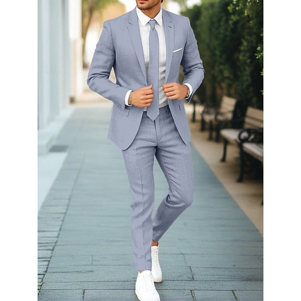 Relaxed Fit Two Piece Suit