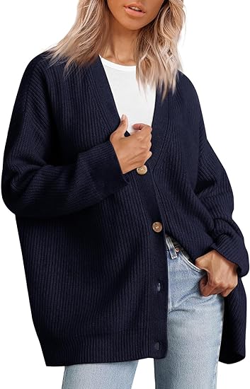 Soft Knit Button Front Cardigan for Women - Nocini