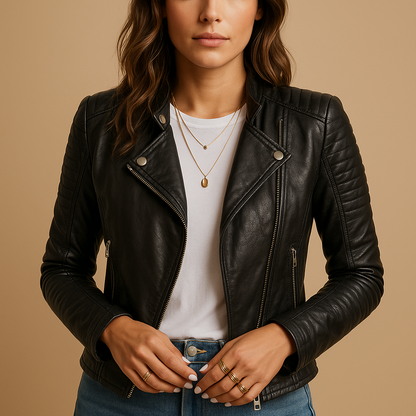 Slim Fit Women's Blazer Jacket with Collar - Nocini