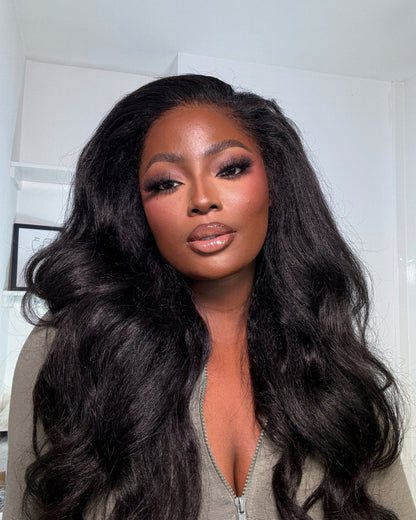 Black HD Lace Wig with Curly Edges – Imani-Nora Luxe