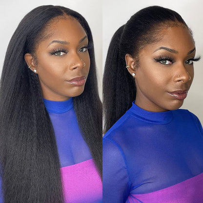 Black HD Lace Wig with Curly Edges – Imani-Nora Luxe