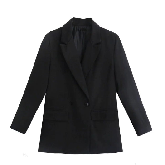 Classic Fit Women's Blazer with Notched Lapel
