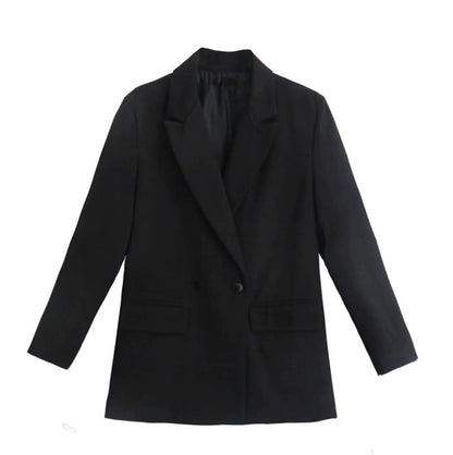 Classic Fit Women's Blazer with Notched Lapel