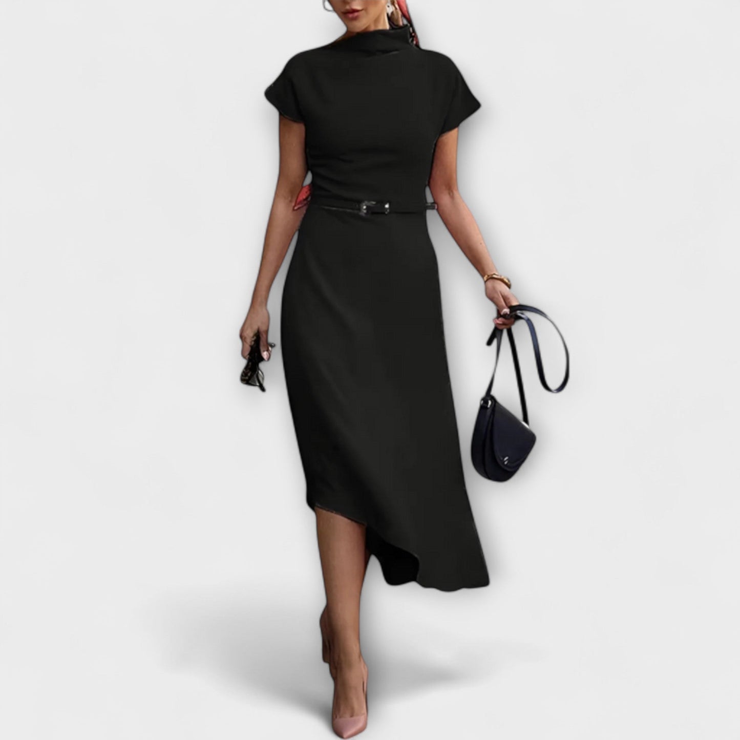 Trendy Off-Center City Dress for Women
