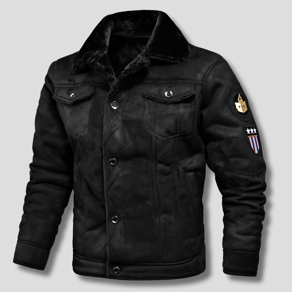 Warm Classic Aviator Bomber Jacket - Olytrend