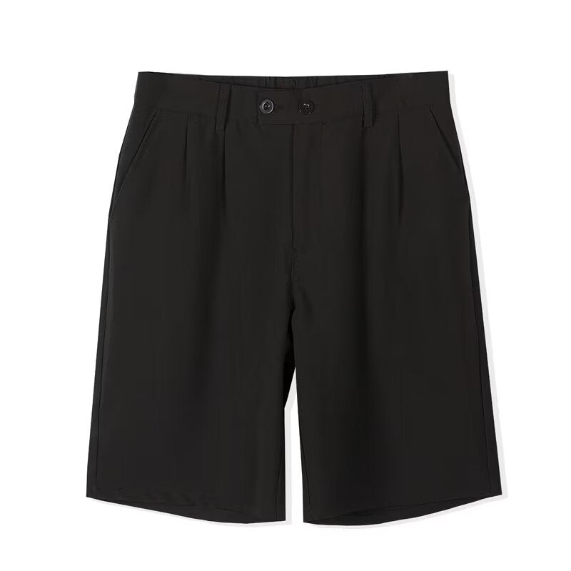 Men's Classic Pleated Knee Length Shorts - Nocini
