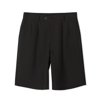 Men's Classic Pleated Knee Length Shorts - Nocini