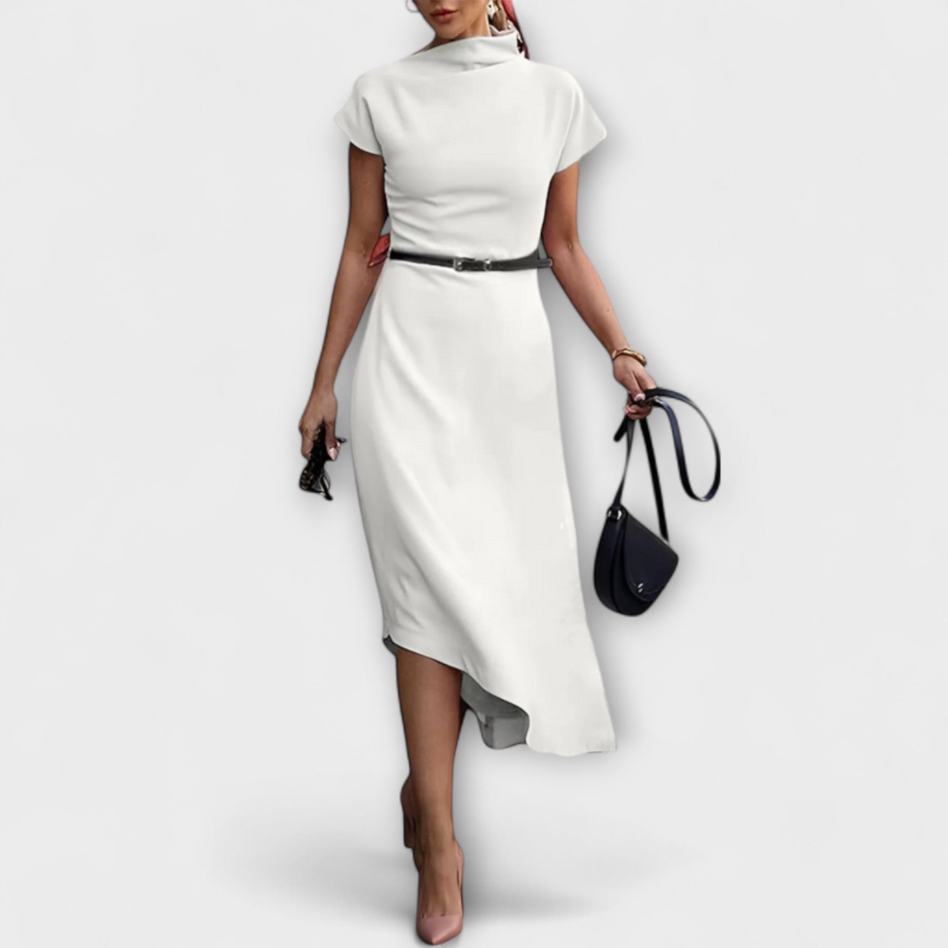 Trendy Off-Center City Dress for Women - Nocini