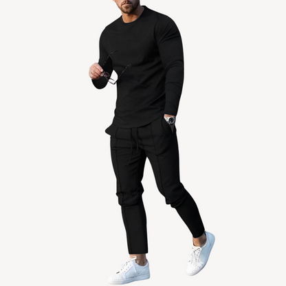 Men's Relaxed Fit Long Sleeve Jogger Suit